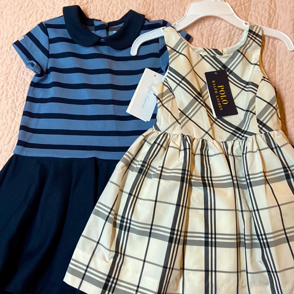 NWT Polo Ralph Lauren toddler girls dresses 18 M and 2t
